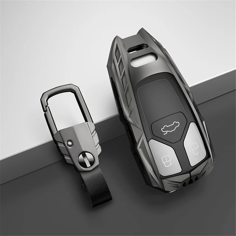 Custodia/cover per Chiave/telecomando in lega di zinco per Audi A6 A5 Q7 S4 S5 A4 B9 Q7 A4L 4m TT TTS RS 8S 2016 2017 2018 accessori - Hee54201e116d4d14ab582ceedf9830f3Y