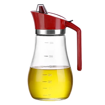

Oil Dispenser Bottle 24oz 700ml Cooking Condiment Containers Glass Oil Pourer with No Drip Spout for Kitchen