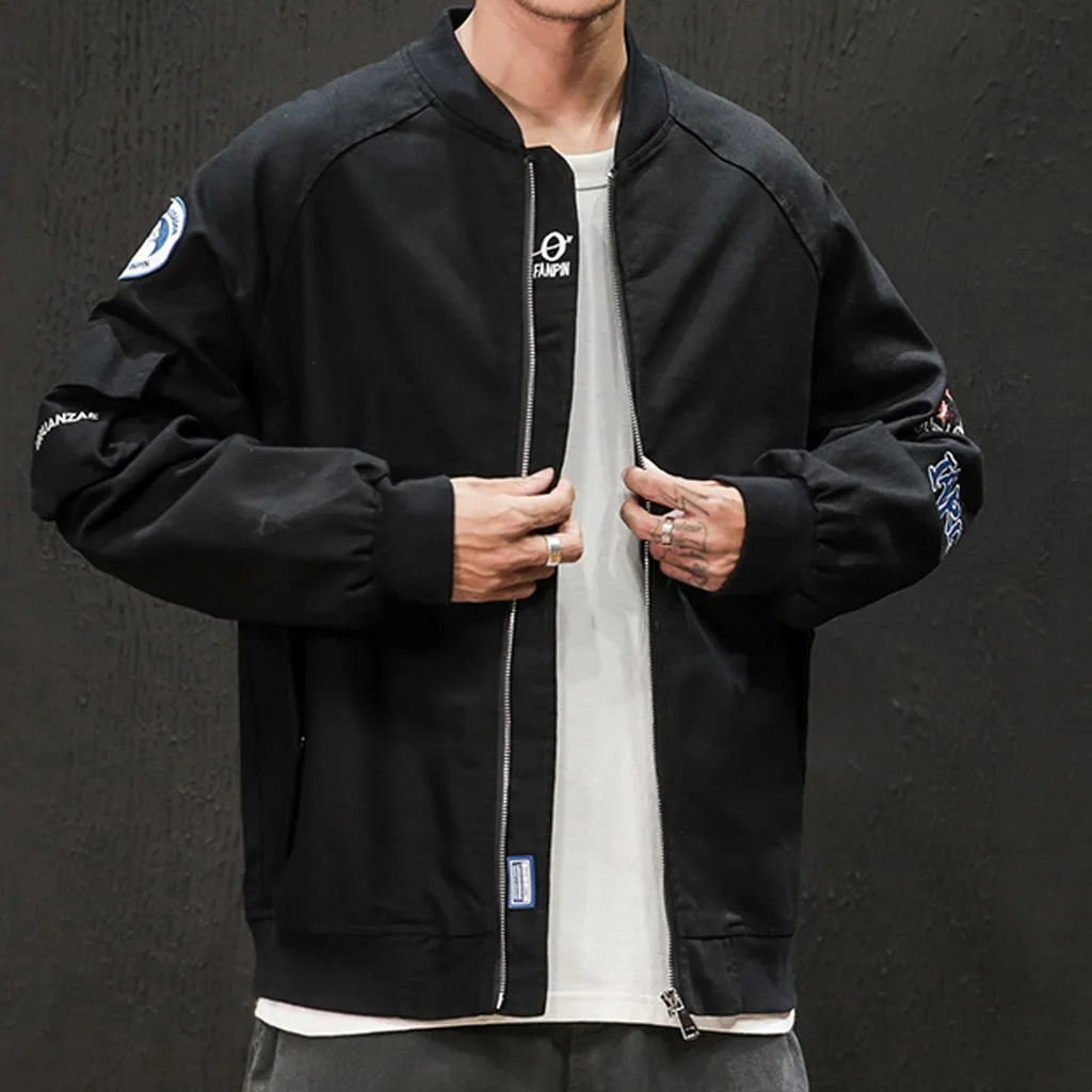 JAYCOSIN, Мужская осенняя куртка, Jaqueta Masculino, новинка, куртки с длинным рукавом, верхняя одежда на молнии, куртка Бомбер, куртки размера плюс M-5XL, 19AUG24