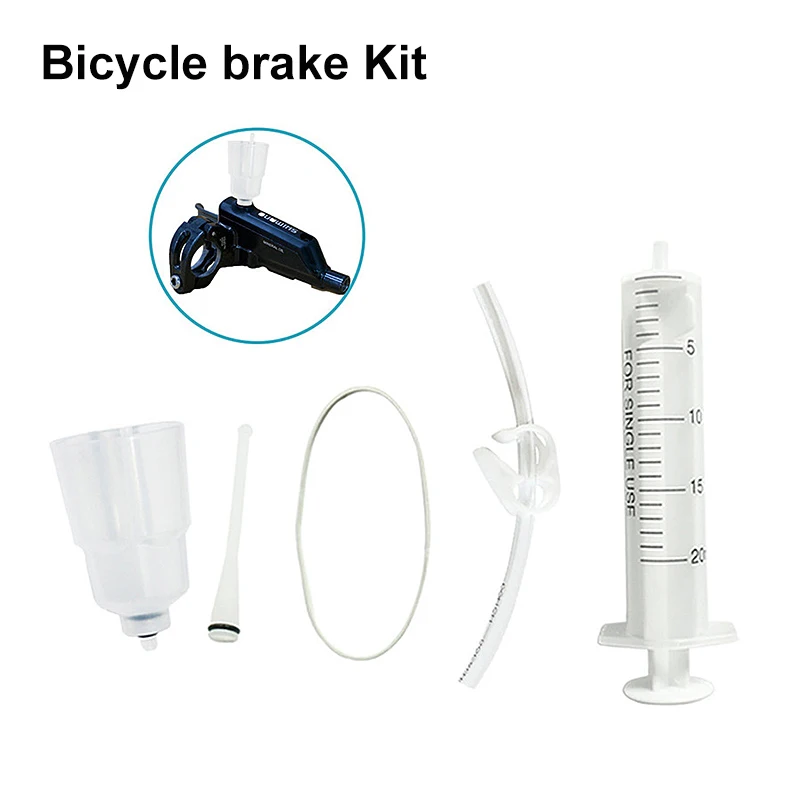 

MTB Bike Hydraulic Disc Brake Mineral Oil Bleed Kit Funnel Syringe , Bicycle Brake Repair Tools Accessories