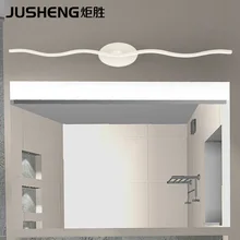 Ju sheng стиль светодиодный зеркало переднее современное минималистическое освещение алюминиевая Волнистая Полоса ванная комната свет противотуманные лампы для ванной комнаты