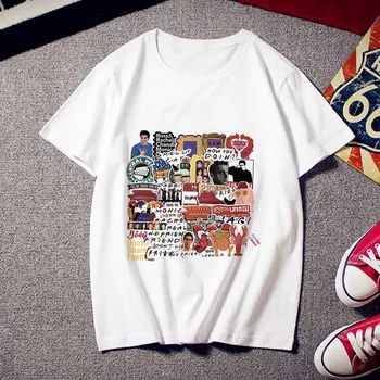 

2020 New Fashion Short Sleeve TShirt Friendship Printed 100% Cotton Top Tees Casual O Neck T-Shirt Unisex TShirt