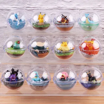 

Charmander Bulbasaur Eevee Gengar Umbreon Terrarium Snorlax Lapras Zapdos Action Figure Anime Cartoon Model Toy Monsters 6pcs/se
