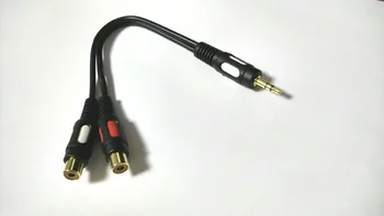 

10PCS high quality Aux Audio 3.5mm Stereo Male to 2 RCA Female CABLE New