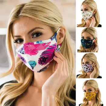 

Colored Print Facemask 1PC Reusable Dustproof Respirator Headwear Dust Outdoors Sports Breathable Face masque mascarillas #4
