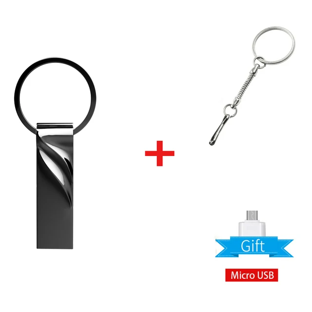 High Speed Pen Drive 64GB Pendrive 128GB Flash USB Stick 32GB cle usb memory 16GB USB Flash Drive 8GB 4GB For Micro Type-c phone Micro USB adapter