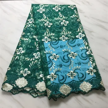 

Middle transparent emerald green New African Swiss voile lace original chiffon fabric with Stones 2020 High quality Healthy use