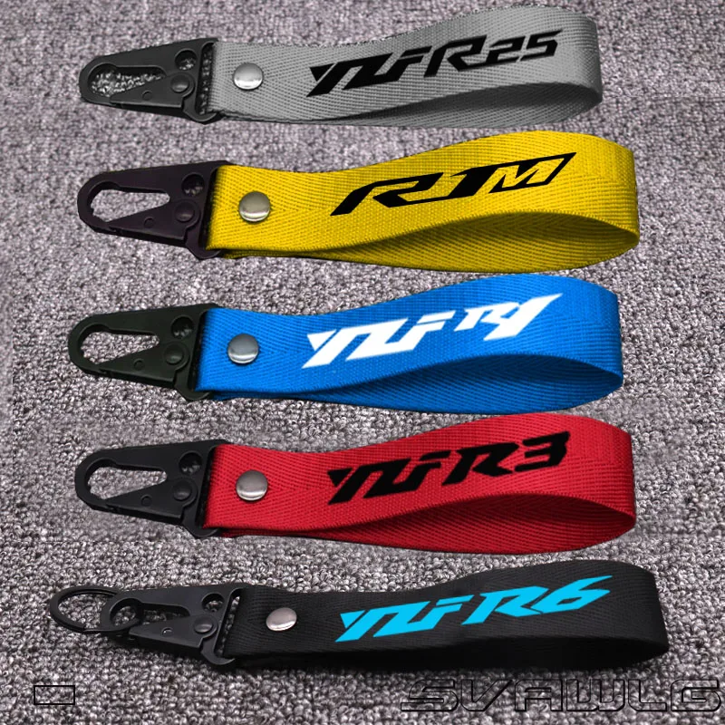

Motorcycle 3D Strap Key Ring Keyring For Yamaha R15 R1 R25 R3 R6 R1M YZFR1 YZFR6 YZFR3 YZFR25 YZFR15 Key Chain Keychain