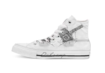 

Hammer Thor breathable Casual High Top lace-up Canvas shoes sneakers Drop shipping