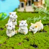 Figura familiar de modelo de granja de animales de ardillas de figura en miniatura para decoración de jardín ► Foto 3/6