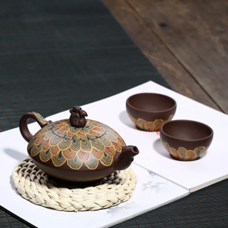 Chinese Yixing Clay Teapot Zisha Teapot Infuser Kung Fu Tea Set 420ml New Arrived Famous Handmade Pot High Quality With Gift Box