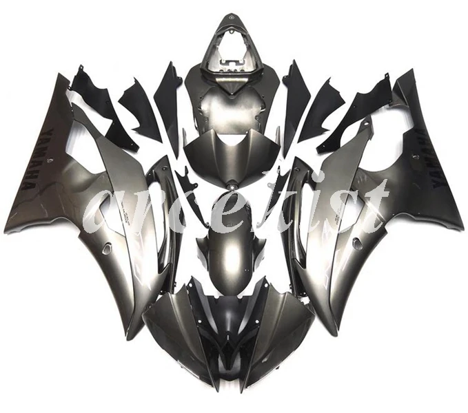 ABS мотоцикл полный обтекатель комплект подходит для YAMAHA YZF-R6 2008- 08 09 10 11 12 13 14 15 16 комплект кузова серый
