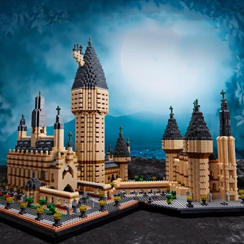 

7750Pcs+Micro Diamond Building Blocks Magic School Castle Anime Scenes Samll Bricks Toys for Children Christmas Gifts YZ071