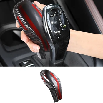

Car Carbon Fiber ABS Gear Shift Knob Cover Trim for BMW-1 Series X1 X2 2020 2 Series Station Wagon 2018-2019