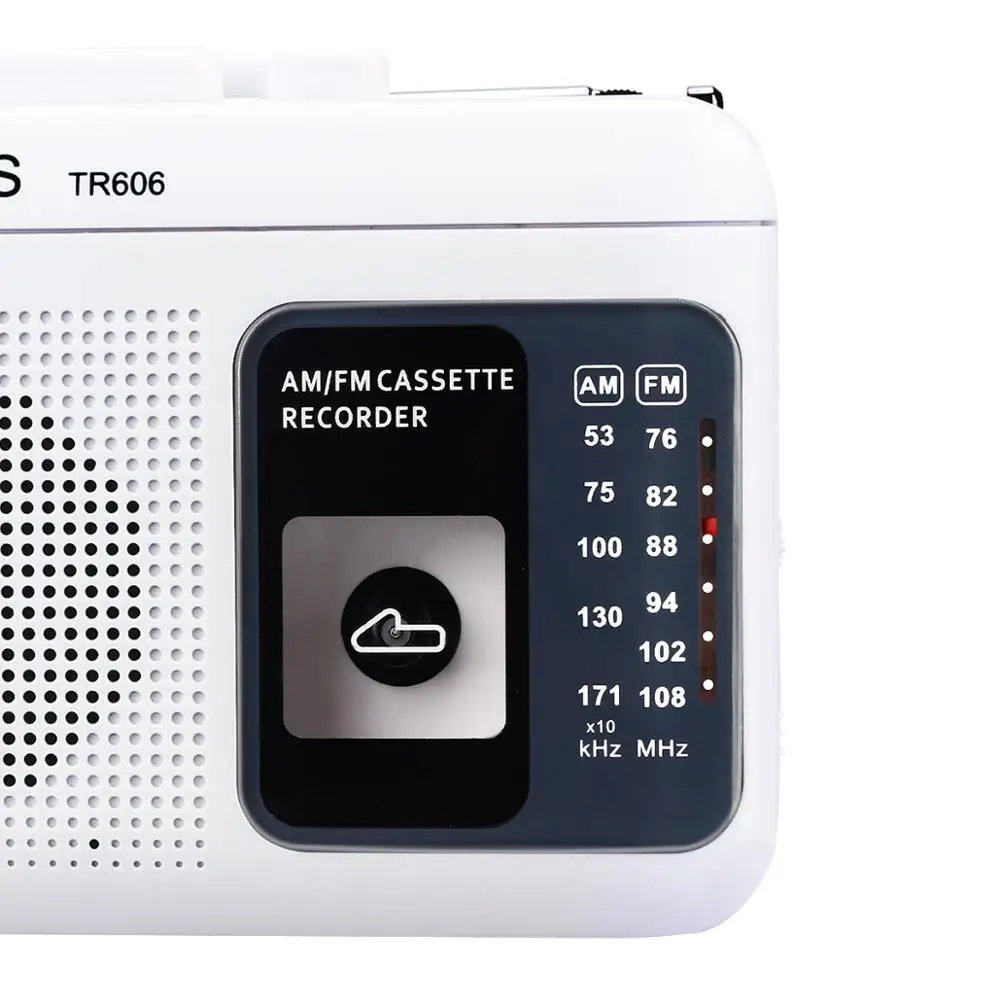 Retekess TR606 2 Band FM/AM портативное радио с воспроизведением кассеты Диктофон поддержка Встроенный/внешний микрофон Запись