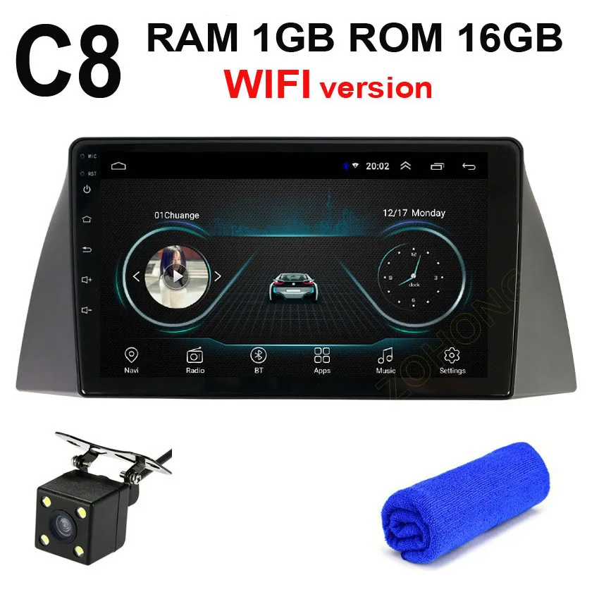 C8 GPS CAM 2.5D DSP 4G Android 9,0 Автомагнитола для Chery Tiggo T11 Tiggo 3 2005-2011 Автомобильный мультимедийный dvd-плеер gps навигация Авторадио карта - Цвет: C8 GPS CAM