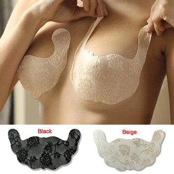 

Self Adhesive Silicone Bra Women Push Up Bra Strapless Lace U Shape Breast Lift Up Stickers Invisible Stick On Bra Sexy Fashion