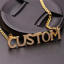 Copper Choker Custom Name Necklace Personalized Jewelry Personalizado Collares Customized Nameplate Pendant Necklaces Women Gift