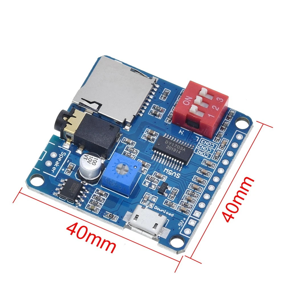 【KAMDSS015】For Arduino 5W Voice Playback Amplifier Module MP3 Music ...