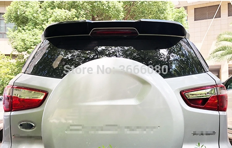 Для Ford Ecosport 2013 Высокое качество ABS пластмассовый задний спойлер багажник Крыло загрузки крышка автомобильные аксессуары
