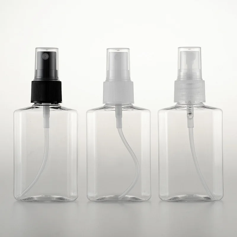 

80ml Empty Clear color Spray Pump Travel PET Bottle for Cosmetic Packaging,Plastic Empty bottles for liquid Cosmetic packaging