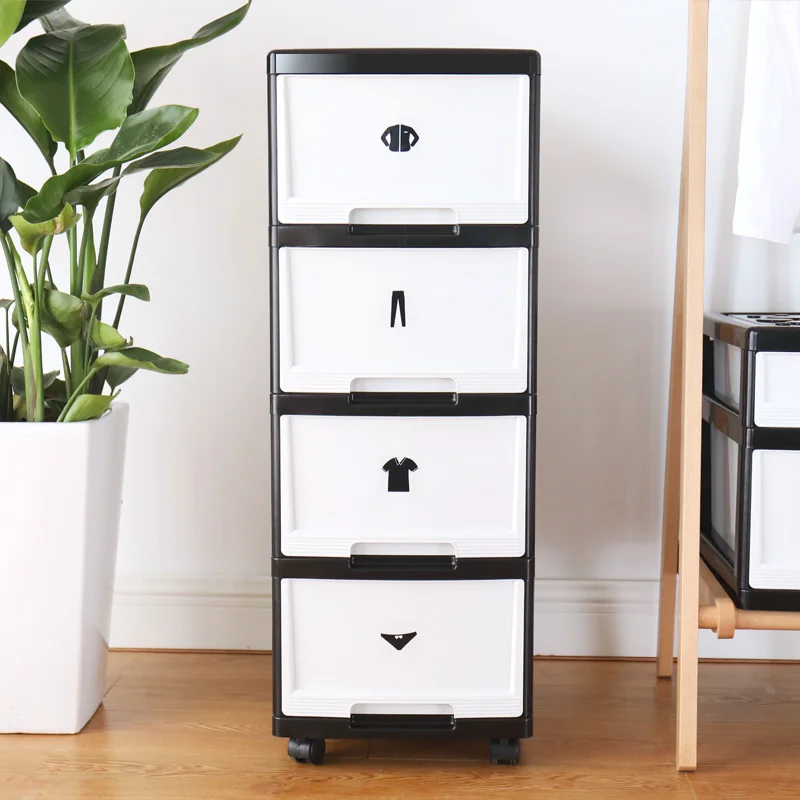 

Plastic storage box clothes children's toys snacks transparent finishing storage drawer household sundry storage cabinet