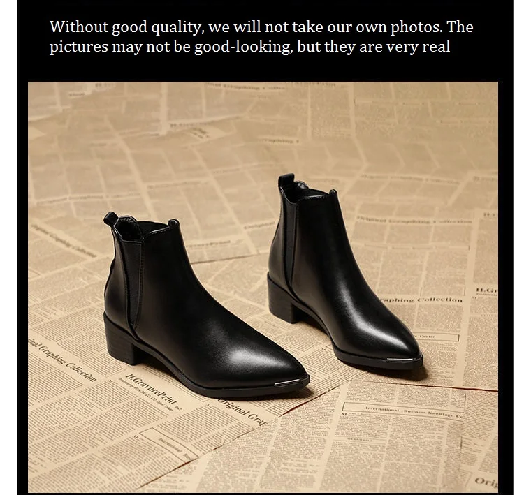 2021 Autumn and Winter New Thick Heel Short Boots Women's British Style Korean Pointed Martin Boots and Bare Boots Pointed Shoes