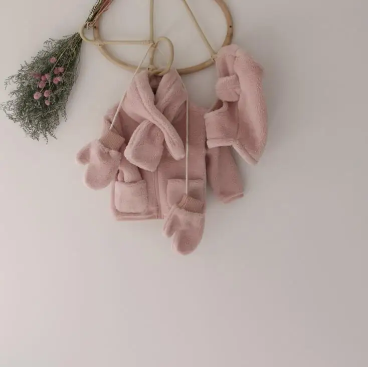 Новое поступление года, утепленное пальто для девочек зимняя куртка с шапкой и шарфом, модная куртка с длинными рукавами для девочек 2-7 лет, PQ794
