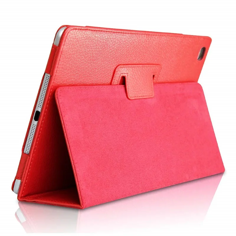 Чехол-подставка для Ipad Mini 1 Mini 2 Mini 3 A1599 A1600 A1489 A1490 A1432 A1454 A1455 флип-чехол из искусственной кожи для планшета - Цвет: Красный