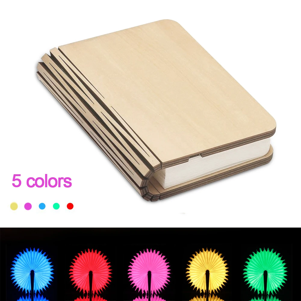 Maple White Светодиодный настольный мини-светильник 5 цветов, перезаряжаемый через USB складной магнитный светильник для чтения, домашнее украшение, портативное зарядное устройство - Испускаемый цвет: Maple White