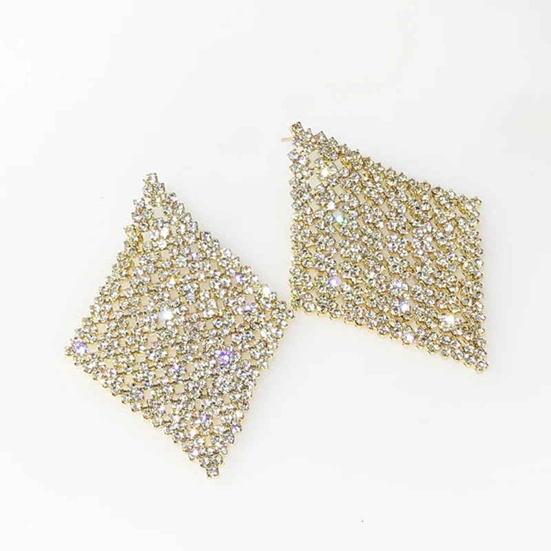 Женские серьги подвески с кристаллами в форме водопада|bride earrings|earrings forearrings for women