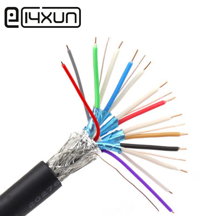 EClyxun 2 метра 2,0 HDMI кабель 4k HD линия 19Pin медь DIY Сварка Инженерная предварительно Встроенная проводка 24# x5P+ 26# x4C+ ABD OD9.5mm