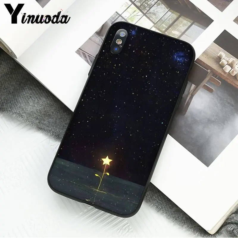 Yinuoda светящиеся цветы звезды в темноте чехол для телефона Fundas чехол для iPhone 5 5Sx 6 7plus 8 8Plus X XS MAX XR