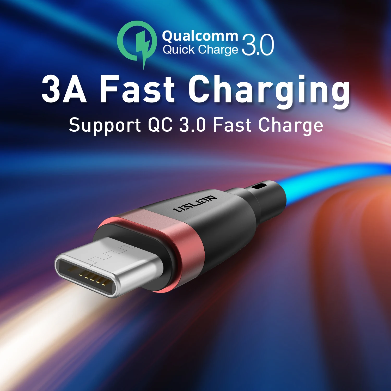 USLION USB кабель type C кабель для huawei P30 быстрое зарядное устройство USB C кабель для samsung S9 мобильный телефон зарядный провод кабель для передачи данных