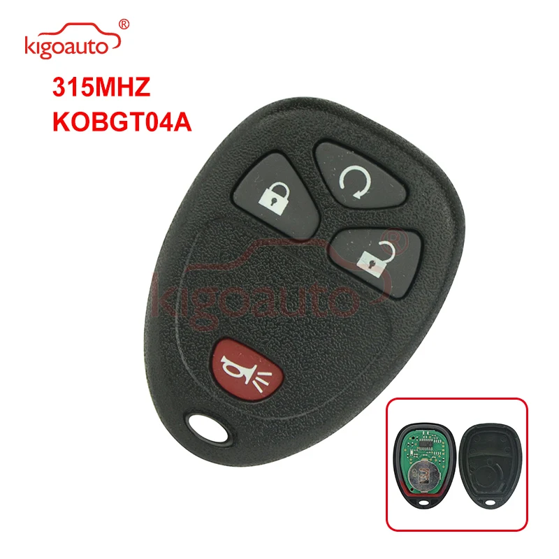 

Kigoauto KOBGT04A Remote Fob for Chevrolet Buick Pontiac 4 button 315Mhz 2005 2006 2007 2008 2009 2010 2011