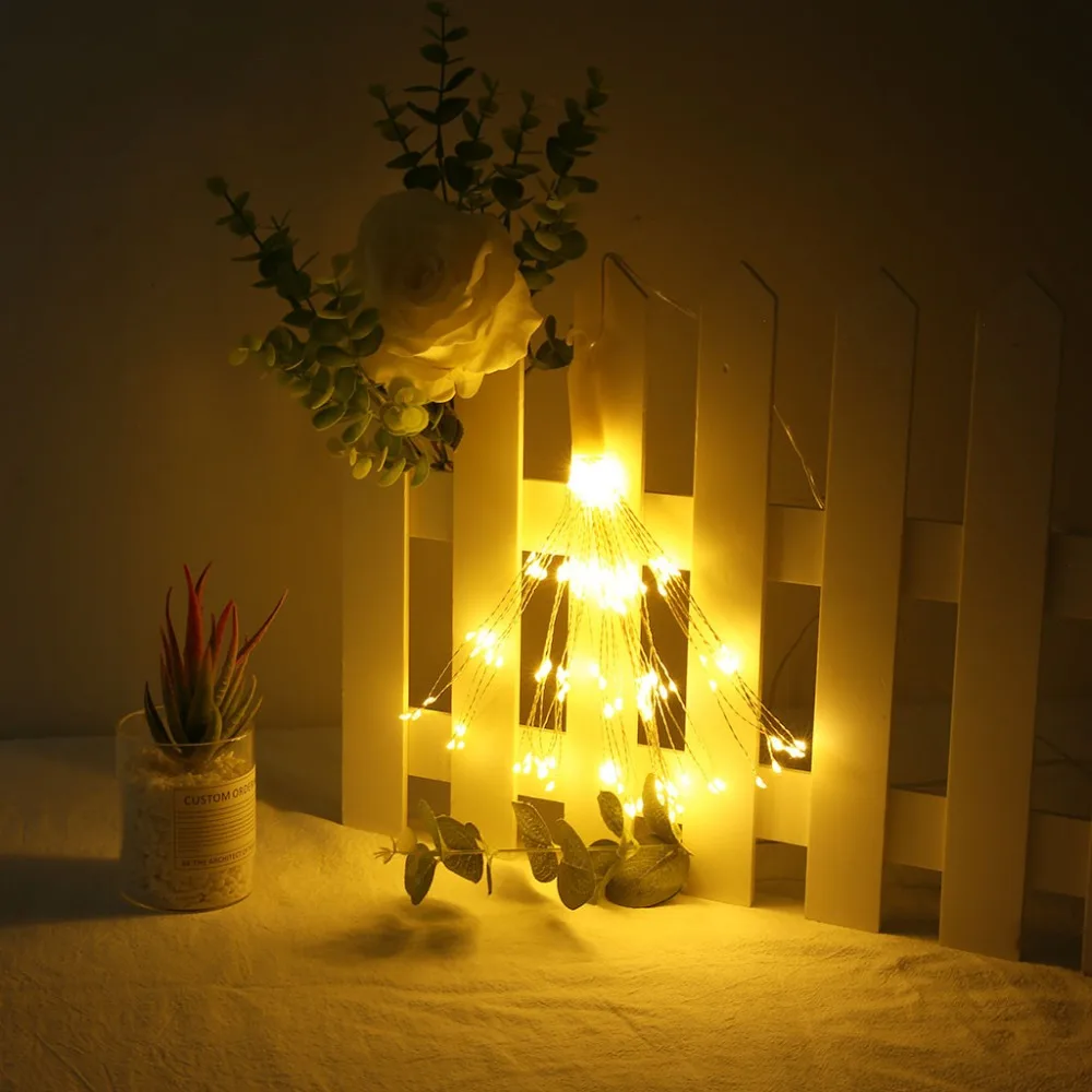 160 LED String Lights Solar Outdoor Light String Christmas Crystal Ball Waterproof Copper Wire#3N05