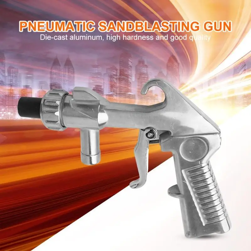 Siphon Feed Pneumatic Spray Gun Air Supply Multi-function Aluminum and Ceramics Sandblaster Sandblasting Blast Gun