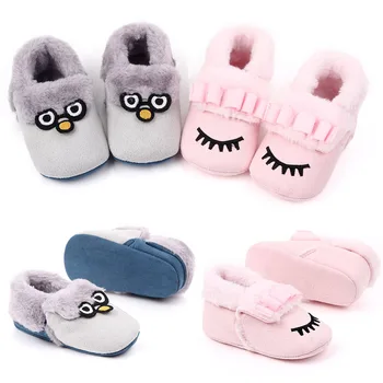 

Winter Cute Rabbit Style Baby Boots Fleece Worm Cotton-padded Shoes Baby Booties Wholesale 0-18 Month Infant Toddler Shoes