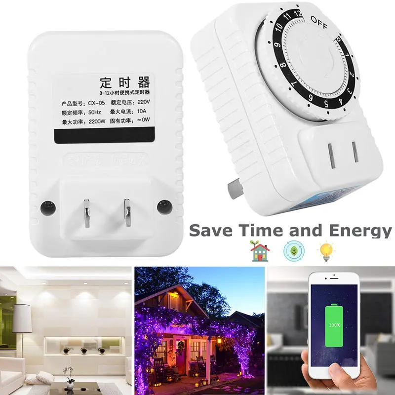 

Smart Electrical Time Socket Adjustable Electric Bicycle Charge 10A Multi-Function Outlet Switch Programmable Timer Plug