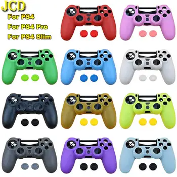 

JCD Silicone Rubber Gamepad Joystick Thumbstick Grip Cap Protective Skin Cover Case For Dualshock 4 PS4 Slim Pro Controller