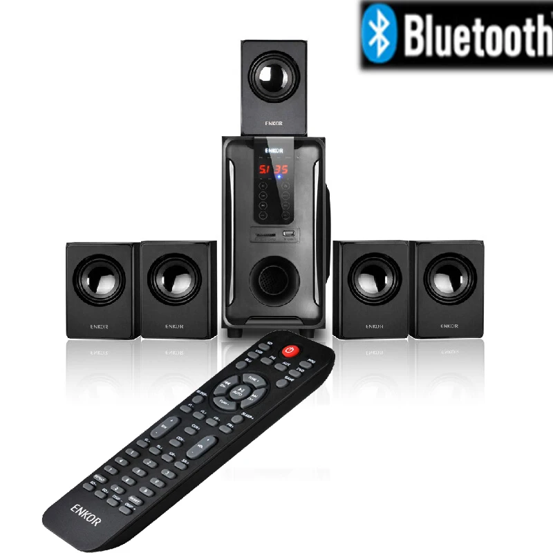 Sistem Speaker Home Theater 5.1 Saluran, Panel Sentuh Remote Control
