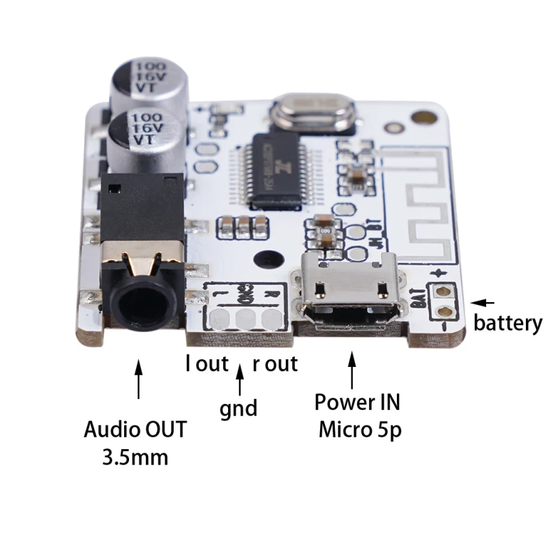Bluetooth-compat Receiver Wireless Decoder Board Module Car Audio Receiver JL6925A Stereo Music Lossless Decoding Stereo Output bluetooth adapter bluetooth audio receiver audio adapter
