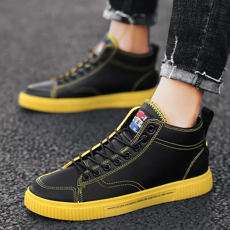 

Online Celebrity Hight-top Men's Shoes 2019 Autumn New Style Sports Men's Casual Shoes Korean-style Stylish Sneaker Students Ver