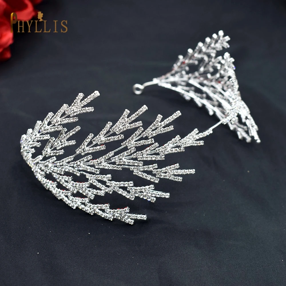 A254 Rhinestone Headband for Women Tiara Bridal Headpiece Bridal Headwear Wedding Hair Accessories Princess Crown Queen Diadem