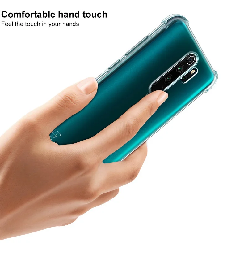 IMAK Redmi Note 8 Pro Чехол ударопрочный противоударный мягкий ТПУ задняя крышка чехол для Xiaomi Redmi Note 8 Pro