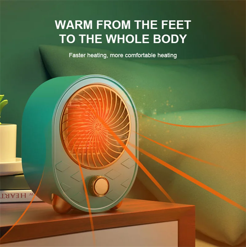 Electric Heater Fan Portable Office Mini Desktop Air Warm for Winter 2 Gears Home ​Handy Heating Machine High Quality 220V GX23