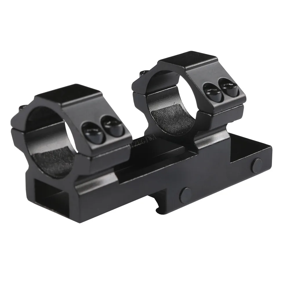 Tactical Extended Mount Bi-direction Integral Offset Mount 25.4mm 1" Ring Dovetail 11mm / 20mm Picatinny Rail Weaver Flat Top