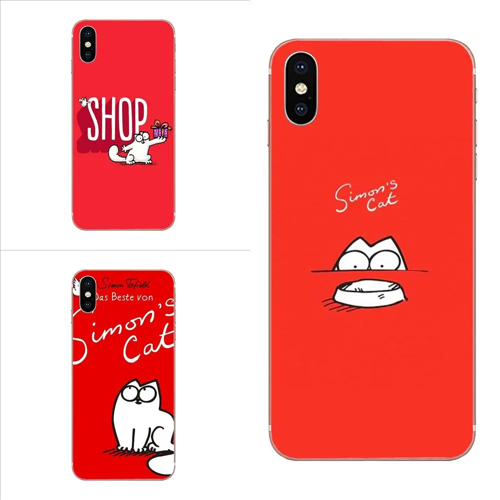 

Funny Cute Simons Cat For Huawei Honor Nova Note 5 5I 8A 8X 10 Pro 9X For Moto G G2 G3 G4 G5 G6 G7 Plus TPU Hot Selling
