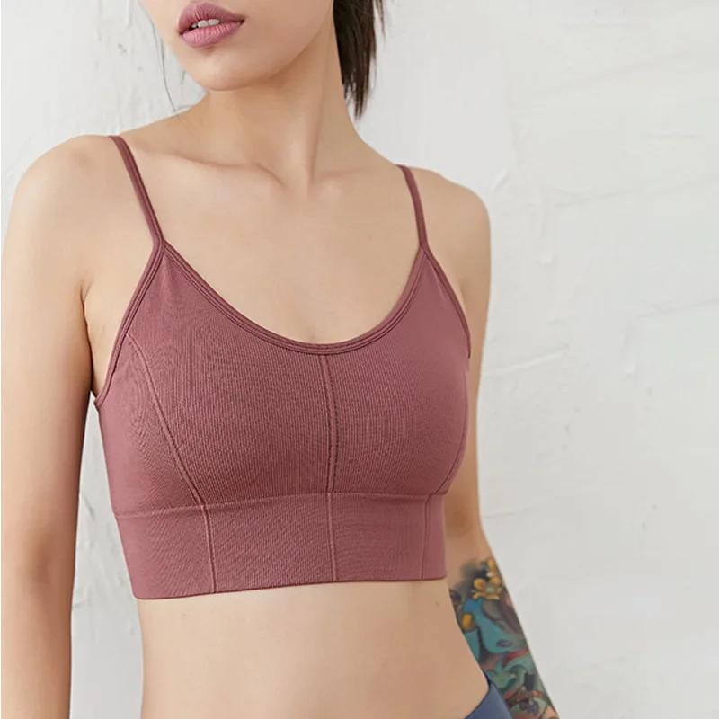 

Seamless Push Up Sports Bras, Padded Athletic Gym Crop Tops, Fitness Vest, Runing Top, Gym Clothing for Woman, Adjustable Bra
