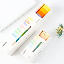 Songdo креативный Одноцветный набор макаронов основа сплошной равномерный цвет цветной карамельный креативный простой ручка васи лента